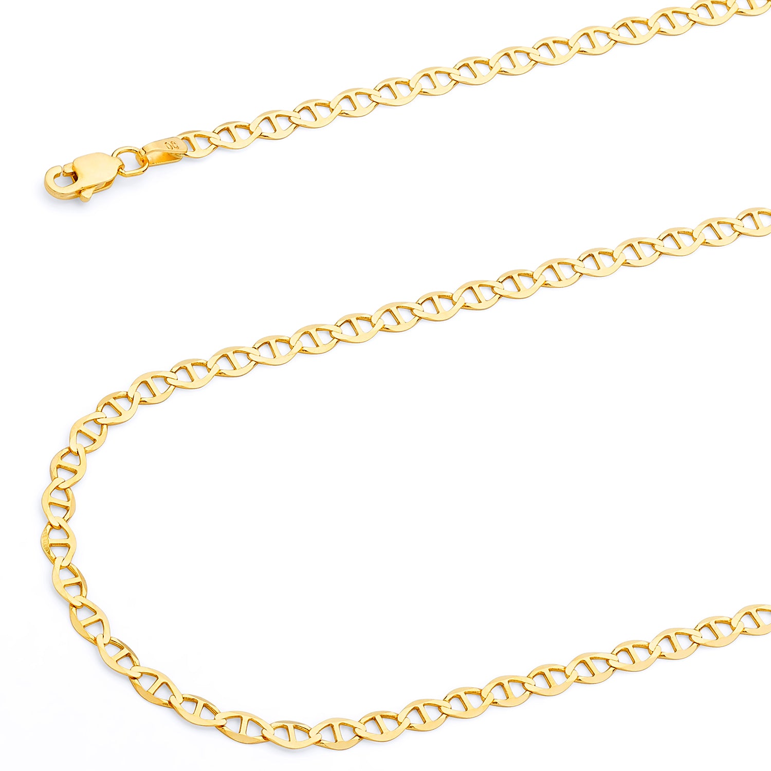 Mariner Chain 14k Solid Gold Necklace