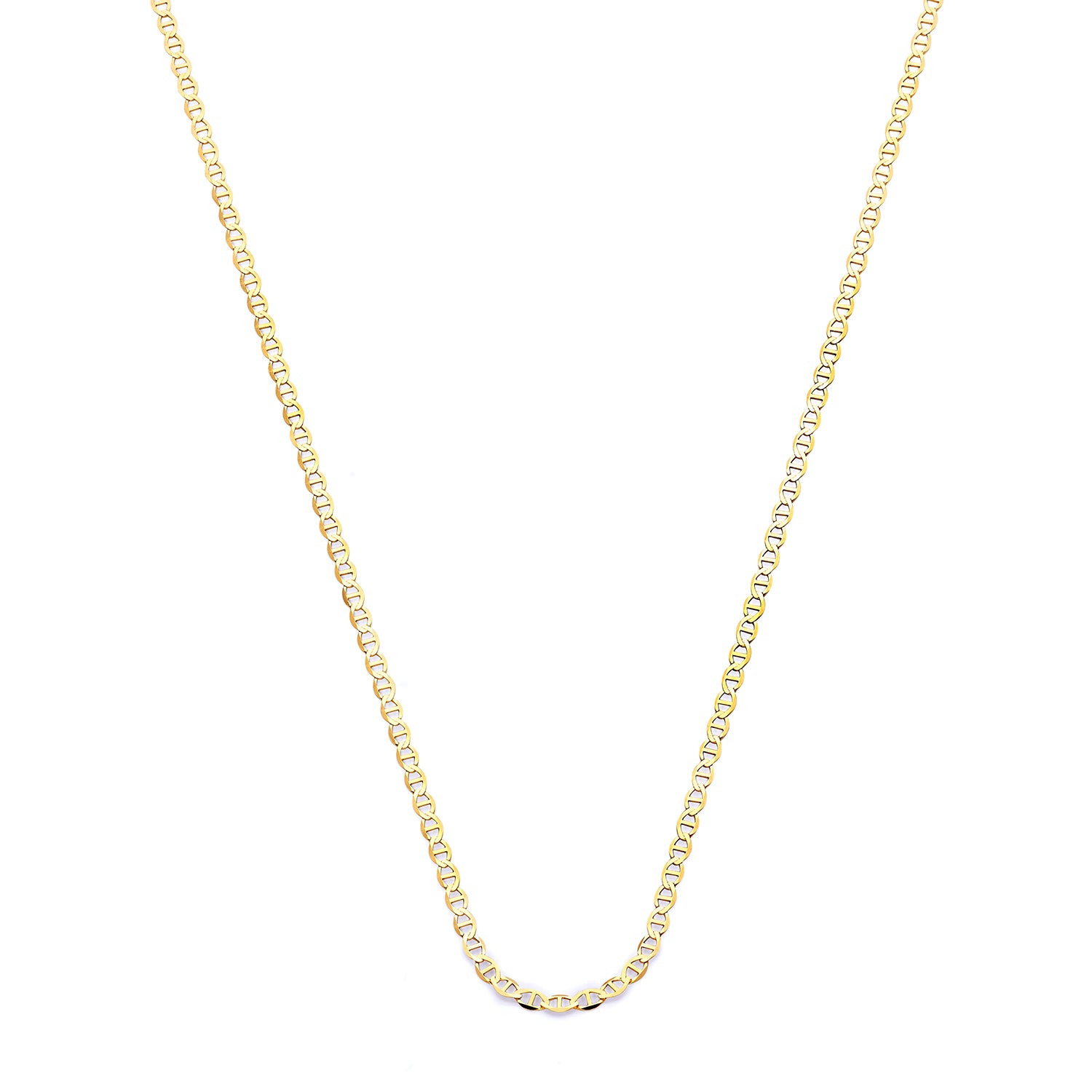 Mariner Chain 14k Solid Gold Necklace