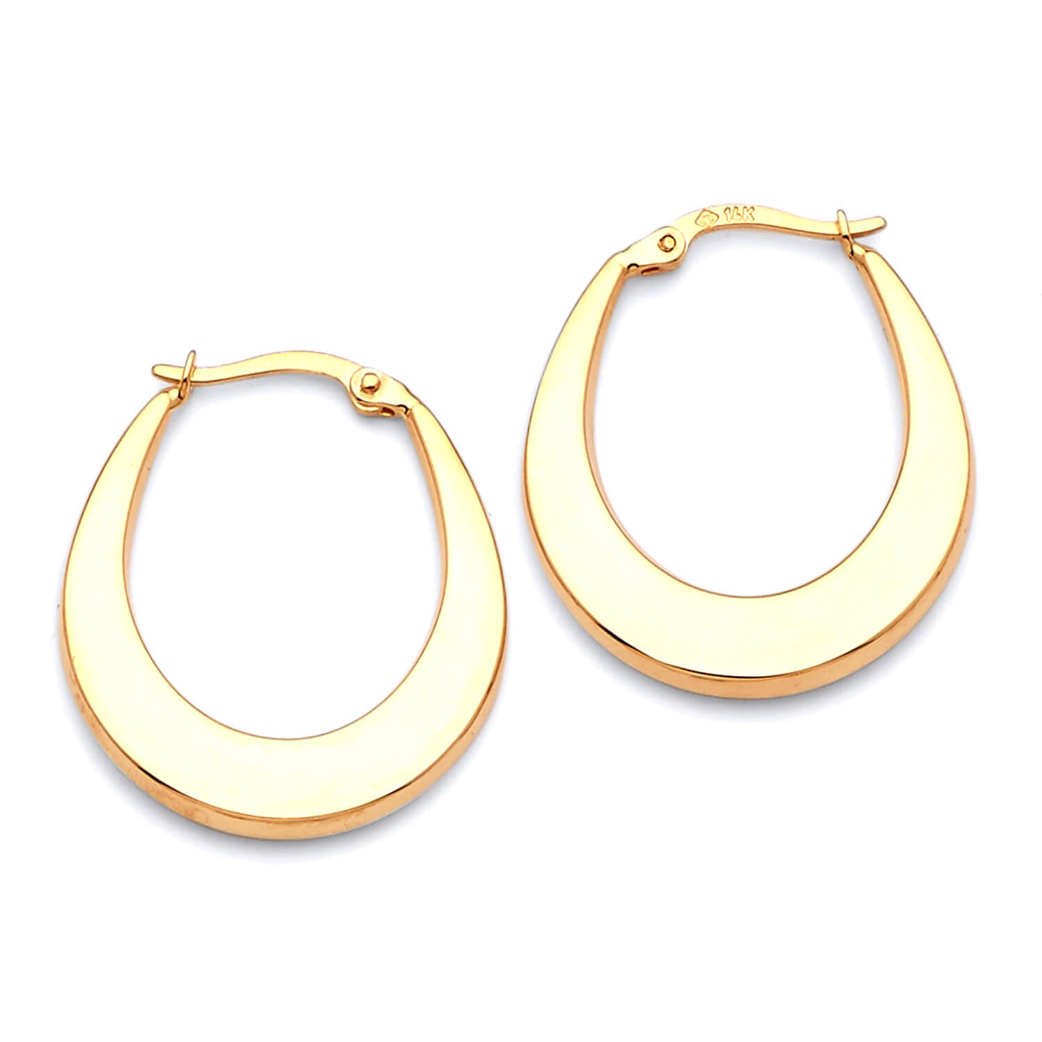 Hoop Earrings in 14 Karat Yellow Gold