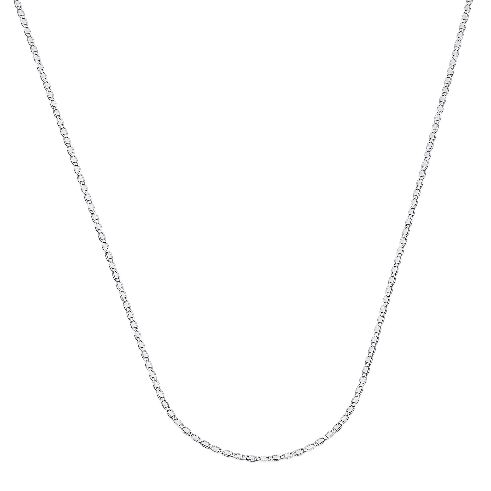 Valentino Chain Necklace in 14K White Gold