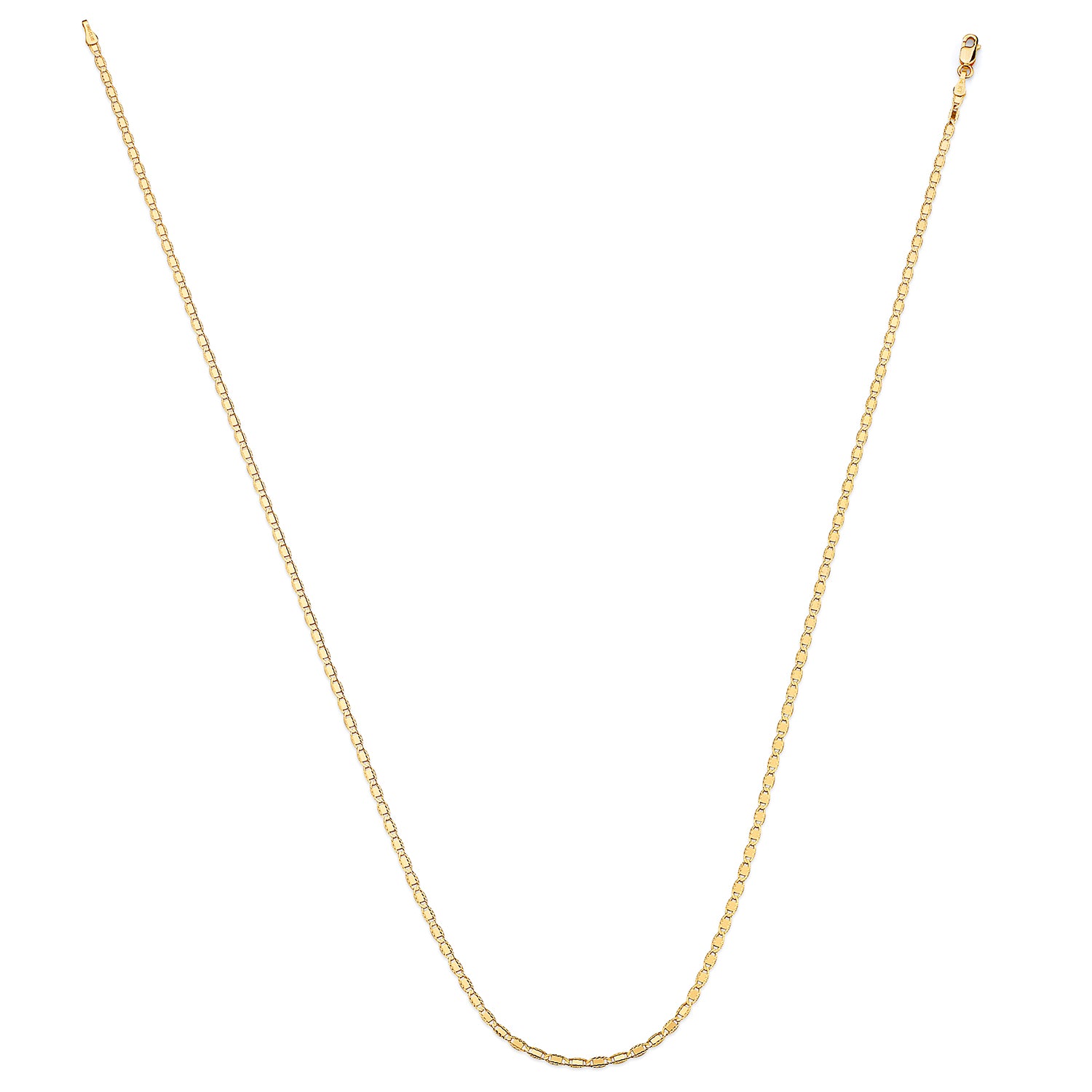 14K Solid Gold Valentino Chain Necklace