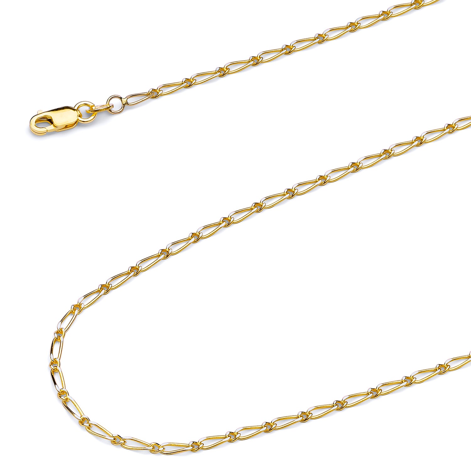 Link Chain Necklace in 14 Karat Yellow Gold