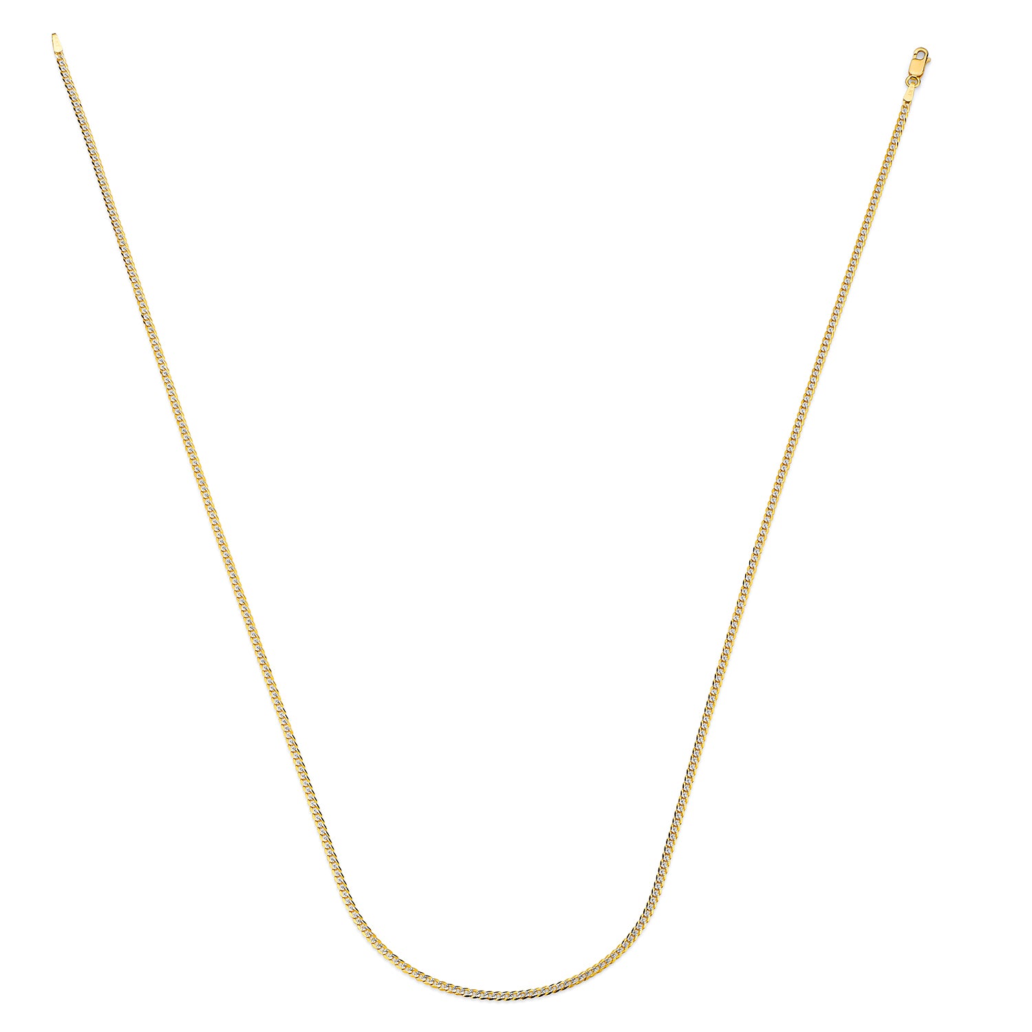 14K Two-Tone Gold Cuban Chain Necklace