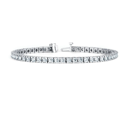 14K Solid Gold (3.30ctw) Diamond Tennis Bracelet