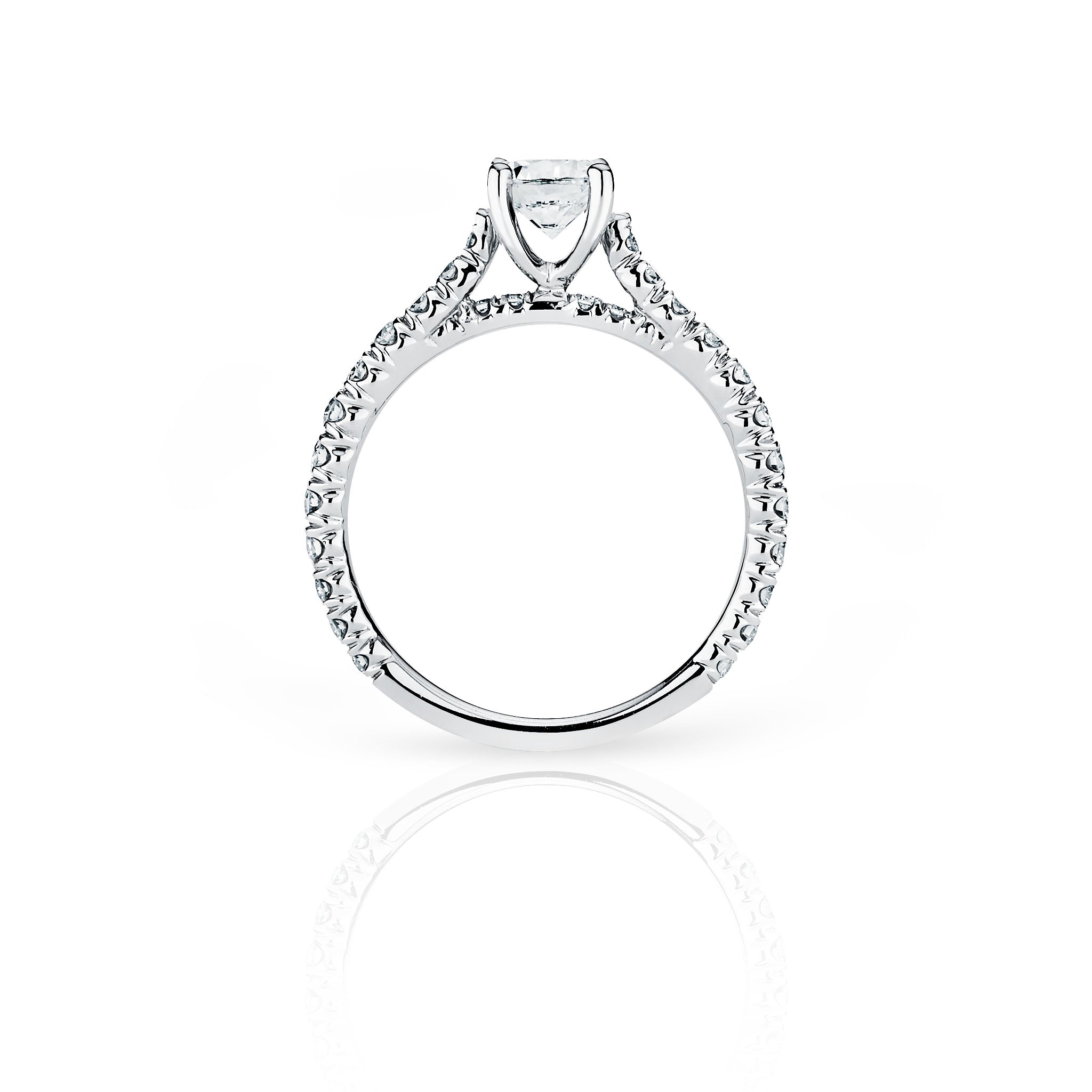 1K Solid Gold Solitaire (.46ctw) Diamond Engagement Ring