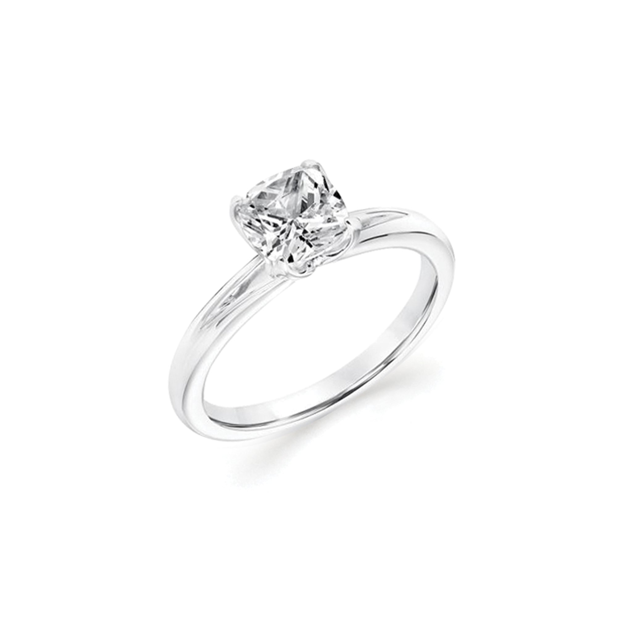 14K Solid Gold Classic Solitaire Diamond Engagement Ring