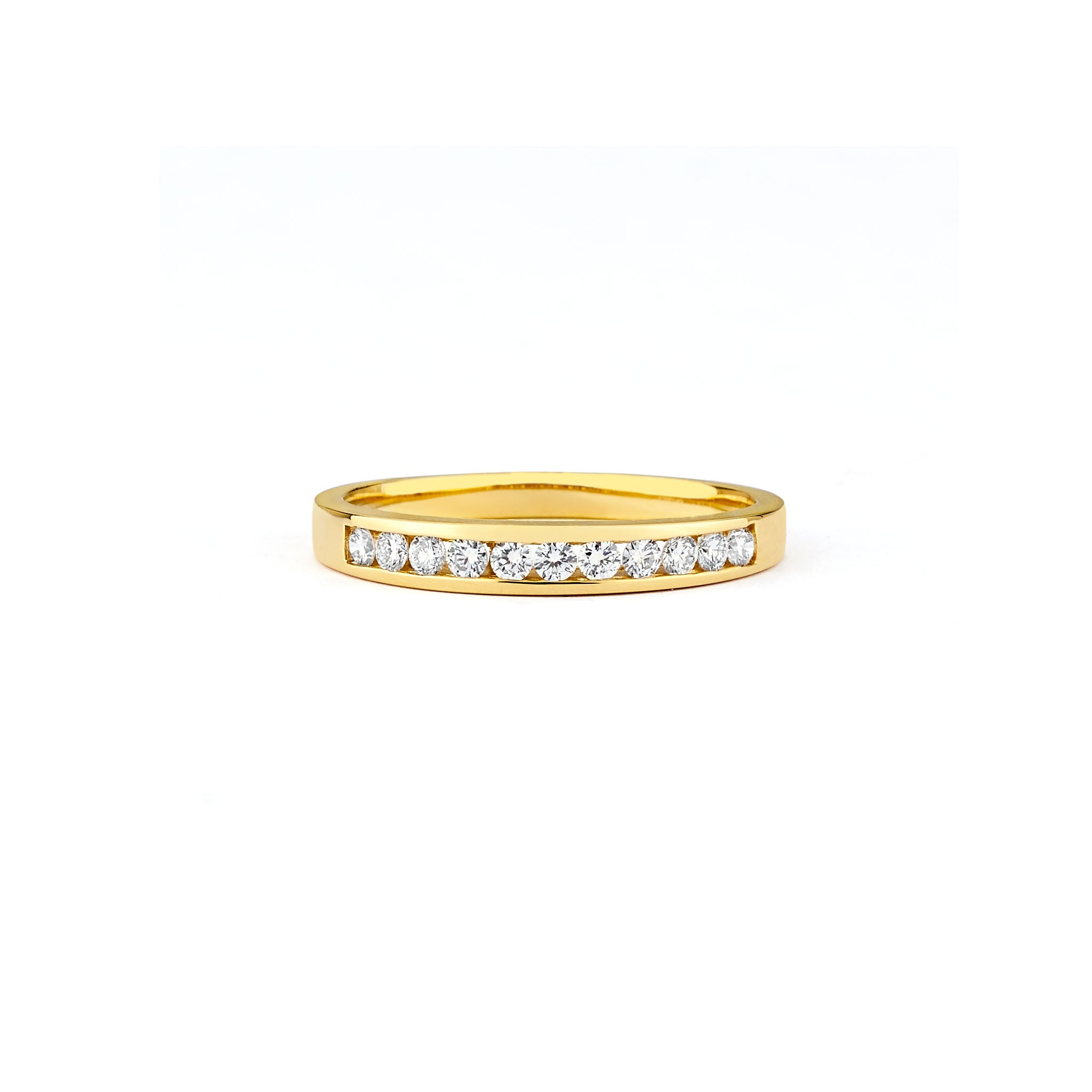 14K Solid Gold (.29ctw) Round Diamond Wedding Ring