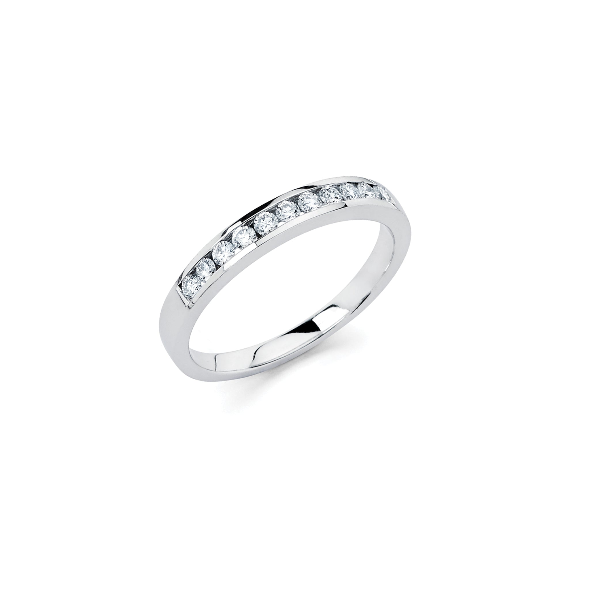 Platinum (.29ctw) Round Diamond Wedding Ring